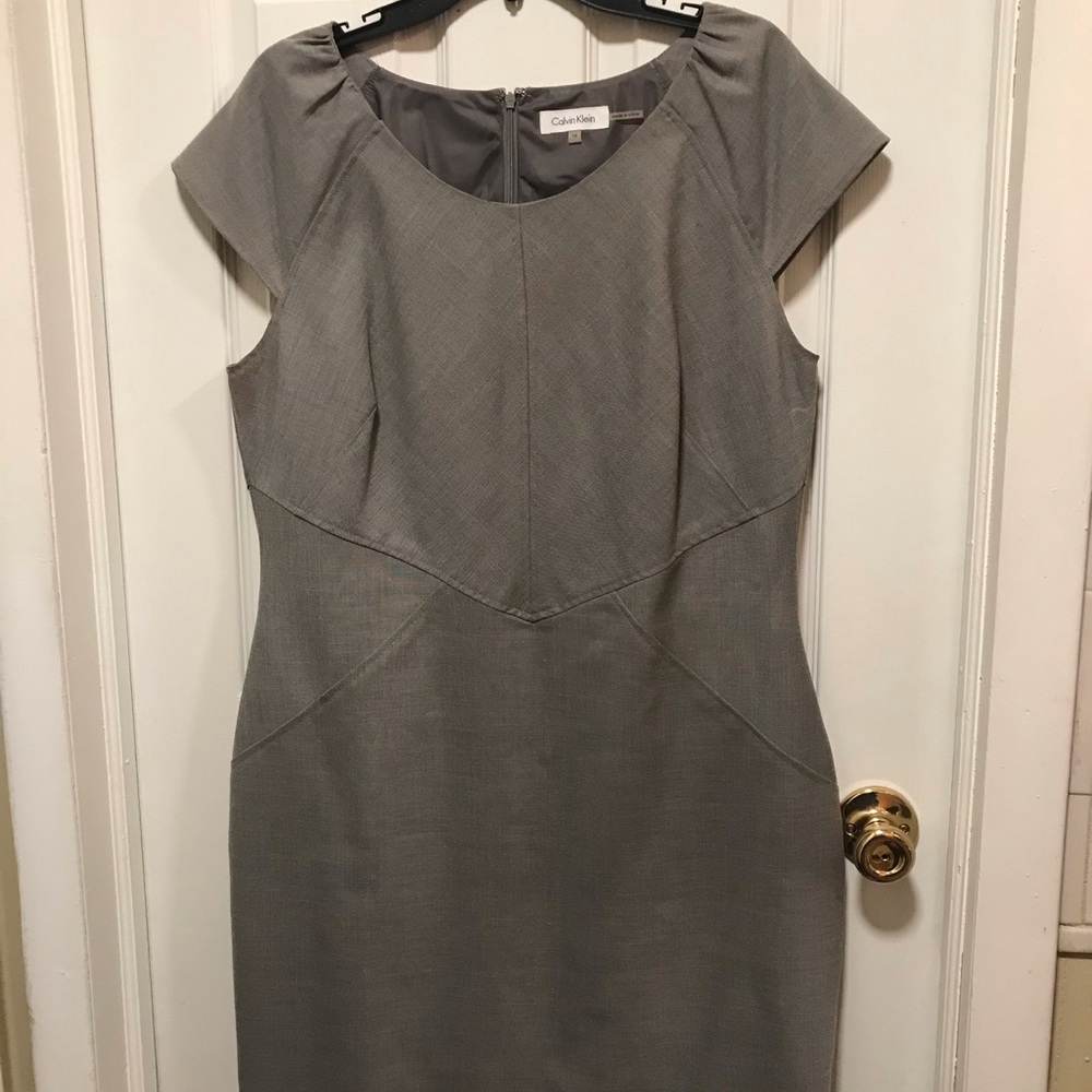 calvin klein  grey dress